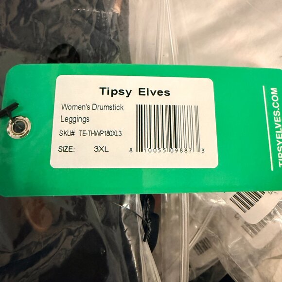 Tipsy Elves Women's Drumstick Thanksgiving Leggings 3XL NEW WITH TAGS - Picture 4 of 5